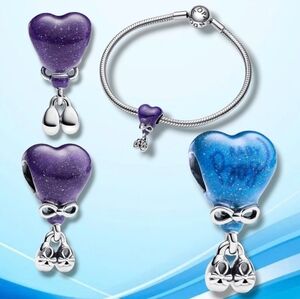 Pandora Sterling Silver Color-Changing Gender Reveal Boy Charm With Enamel